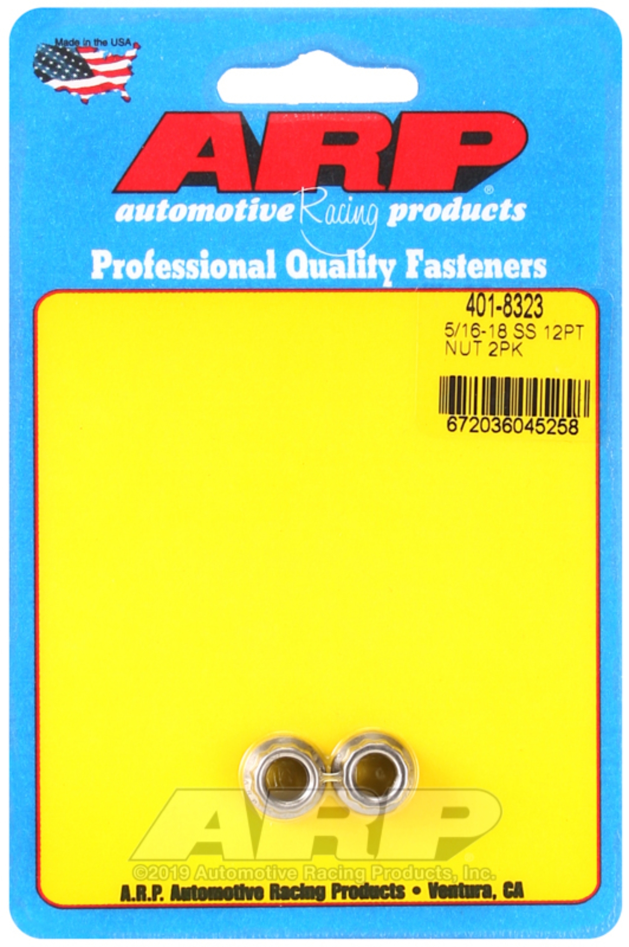 Picture of ARP 5/16-18 SS 12pt nut kit