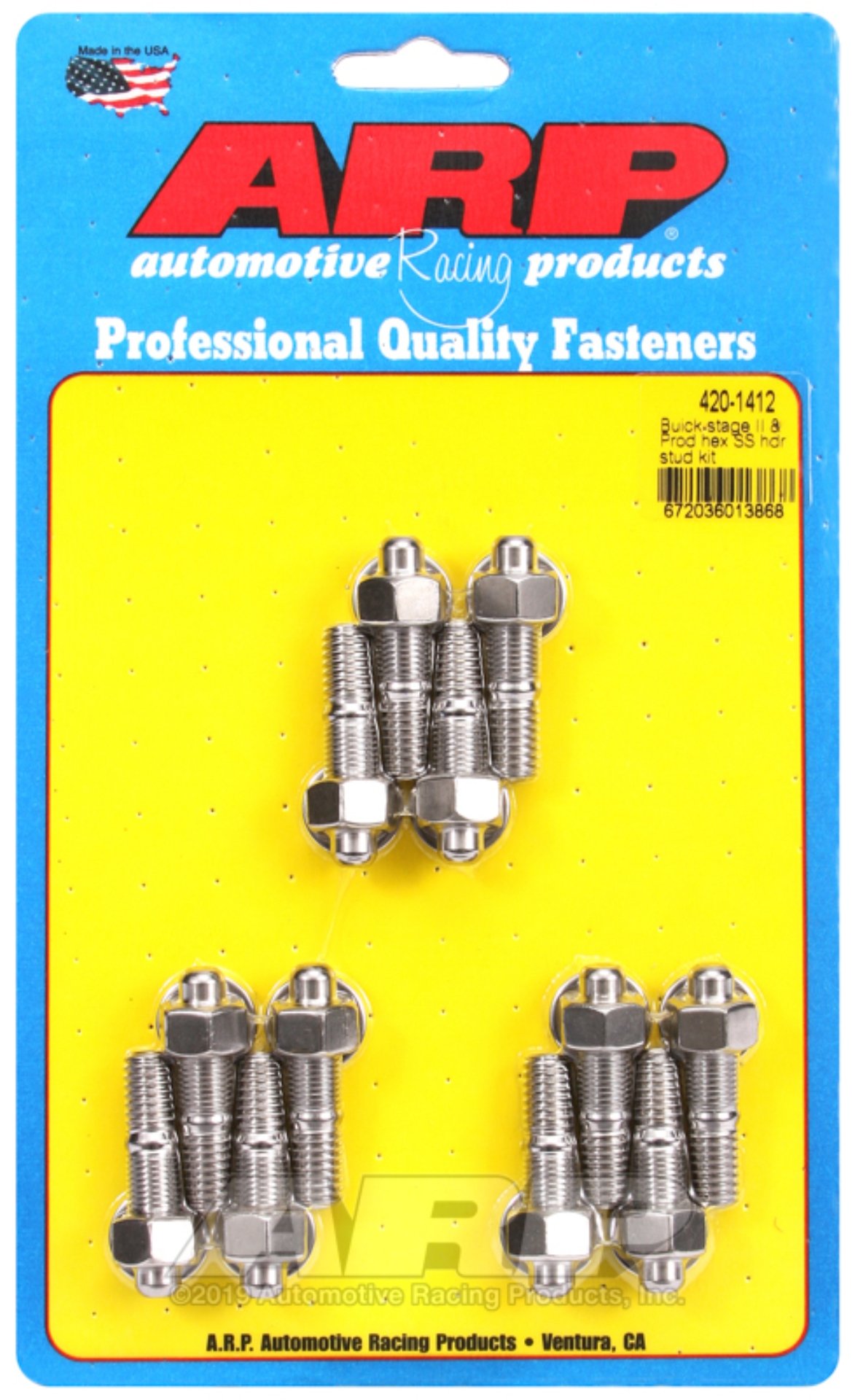 Picture of ARP Buick Stage II & Prod SS hex header stud kit