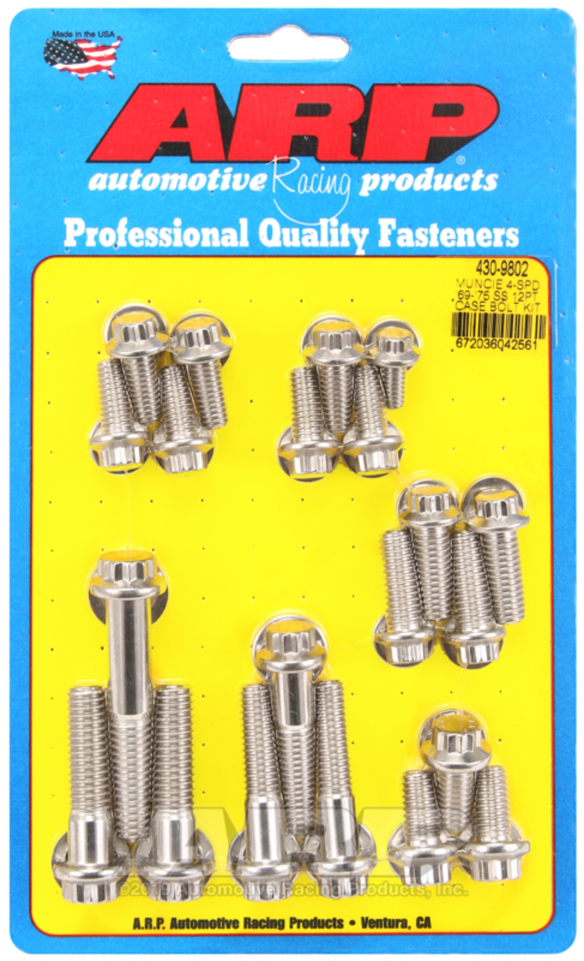 Picture of ARP Muncie 4-spd 69-75 SS 12pt trans case bolt kit