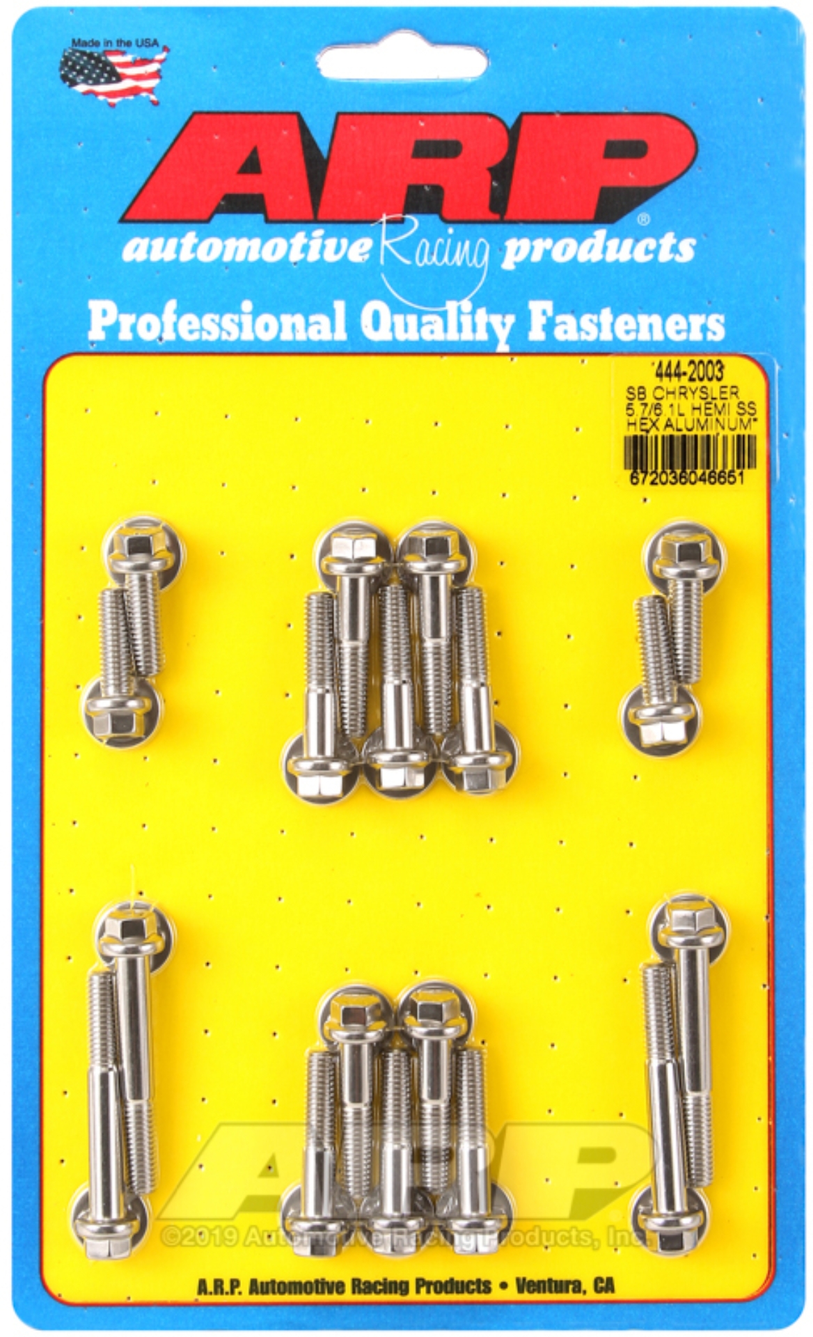 Picture of ARP SB Chrysler 5.7/6.1L Hemi hex aluminum intake manifold bolt kit