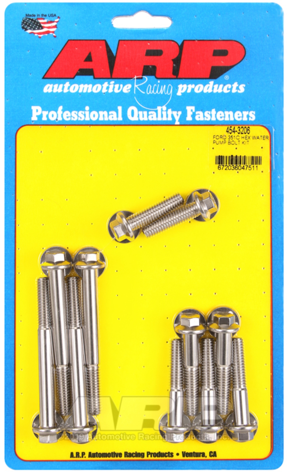 Picture of ARP Ford 351C SS hex water pump bolt kit