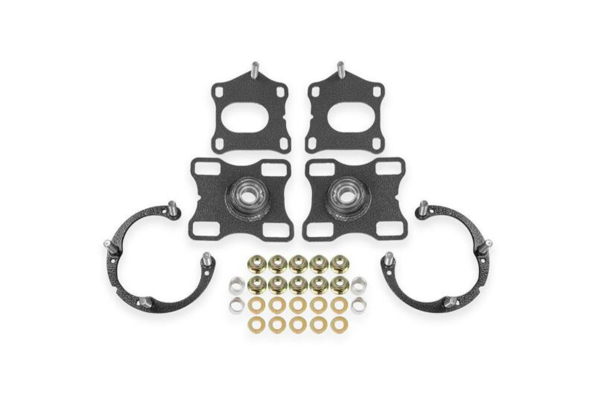 Picture of BMR Suspension 11-14 Ford Mustang Caster/Camber Plates - Black Hammertone