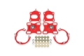 Picture of BMR Suspension 11-14 Ford Mustang Caster/Camber Plates - Red