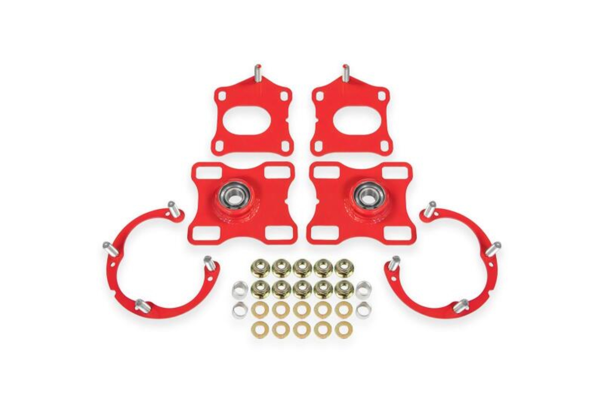 Picture of BMR Suspension 11-14 Ford Mustang Caster/Camber Plates - Red