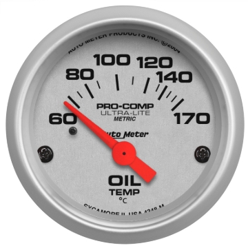 Picture of Autometer Ultra-Lite 52mm 60-170 Deg C Electronic Oil Temperature Gauge