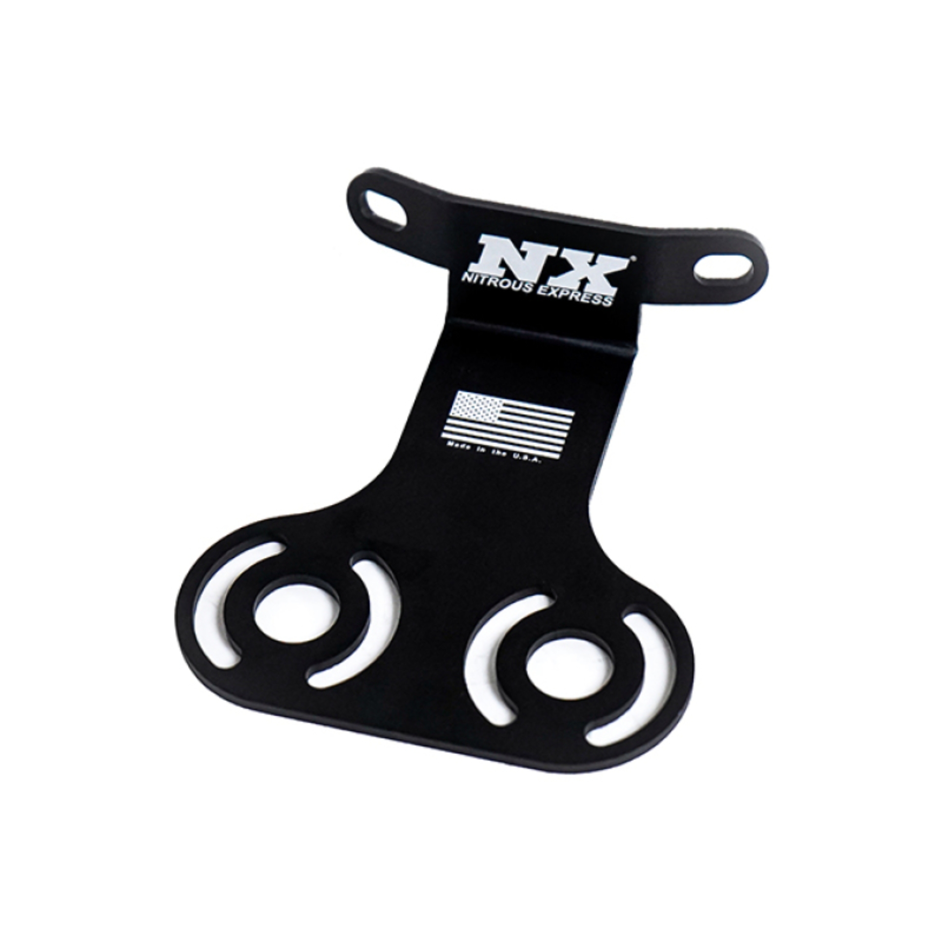 Picture of Nitrous Express 2024+ Ford Mustang 5.0L Dual Throttle Body Plate Solenoid Bracket