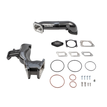 Picture of Wehrli 11-16 Chevrolet 6.6L LML Duramax High Flow Y-Bridge Kit - Bronze Chrome