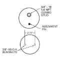Picture of Firestone Ride-Rite Replacement Air Spring 26C 3/4CFOFF 2BN (W217607701)