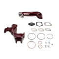Picture of Wehrli 11-16 Chevrolet 6.6L LML Duramax High Flow Y-Bridge Kit - WCFab Red