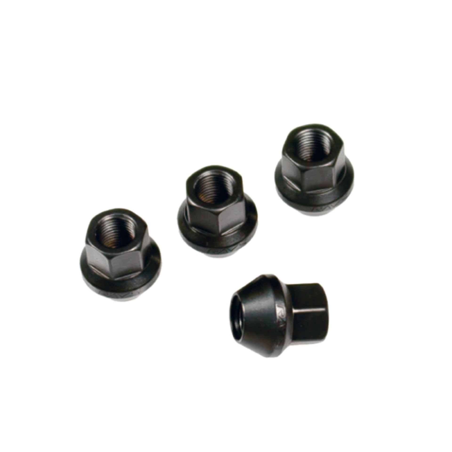 Picture of Rays 17 Hex Racing Nut L25 Short Type 12x1.25 - Black (4 Pieces)