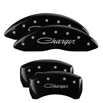 Picture of MGP Caliper Covers 4 Logo Front - 12005SCHSBK