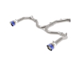 Picture of aFe Takeda 20-21 Kia Forte GT 1.6L (t) 3in to 2.5in SS Axle-Back Exhaust System w/ Blue Flame Tips