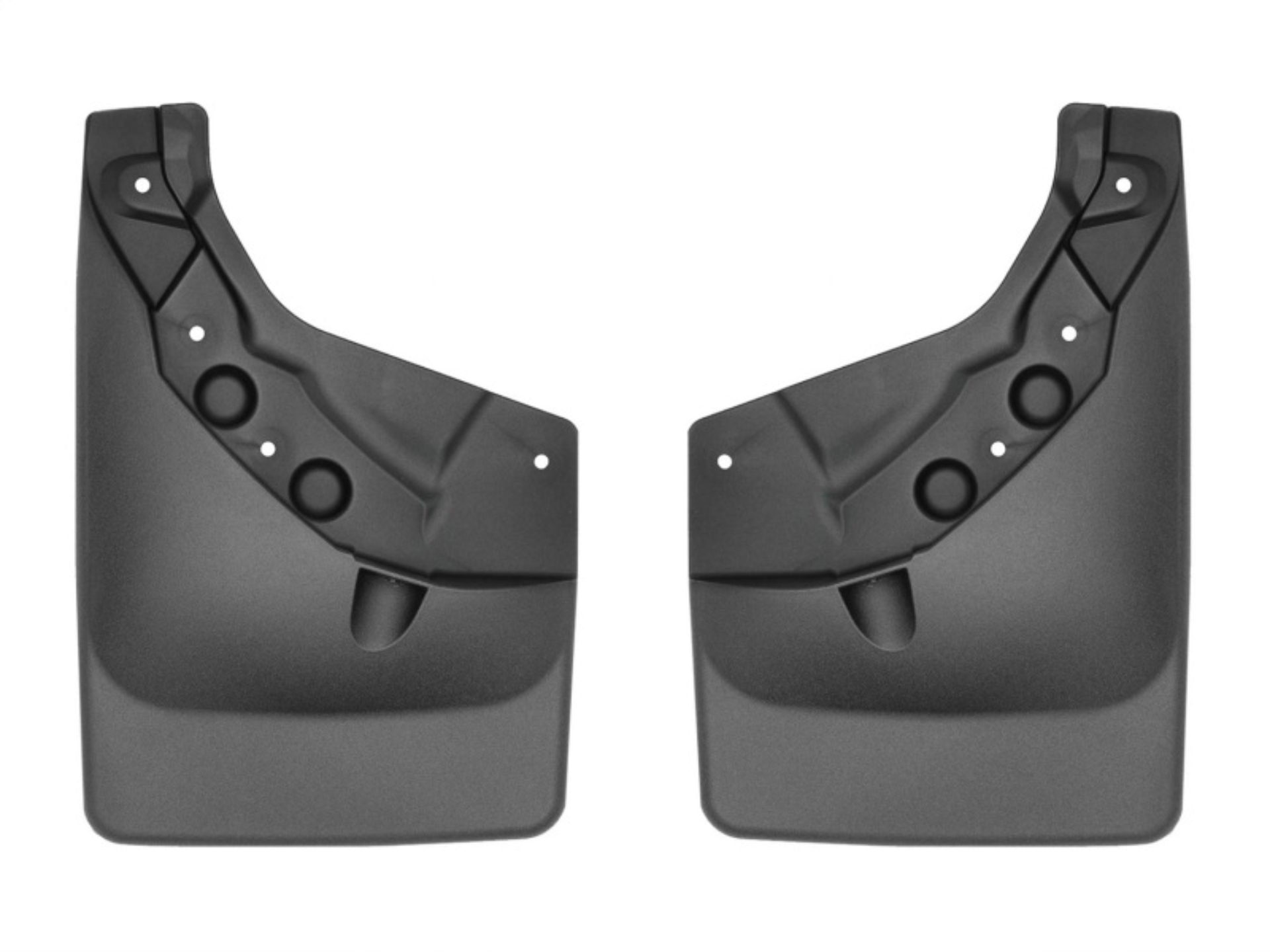Picture of WeatherTech 24-25 Toyota Tacoma w/Fender Flares Rear No Drill MudFlaps - Black