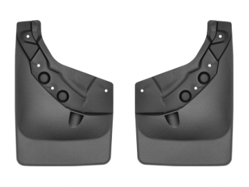 Picture of WeatherTech 24-25 Toyota Tacoma w/Fender Flares Rear No Drill MudFlaps - Black