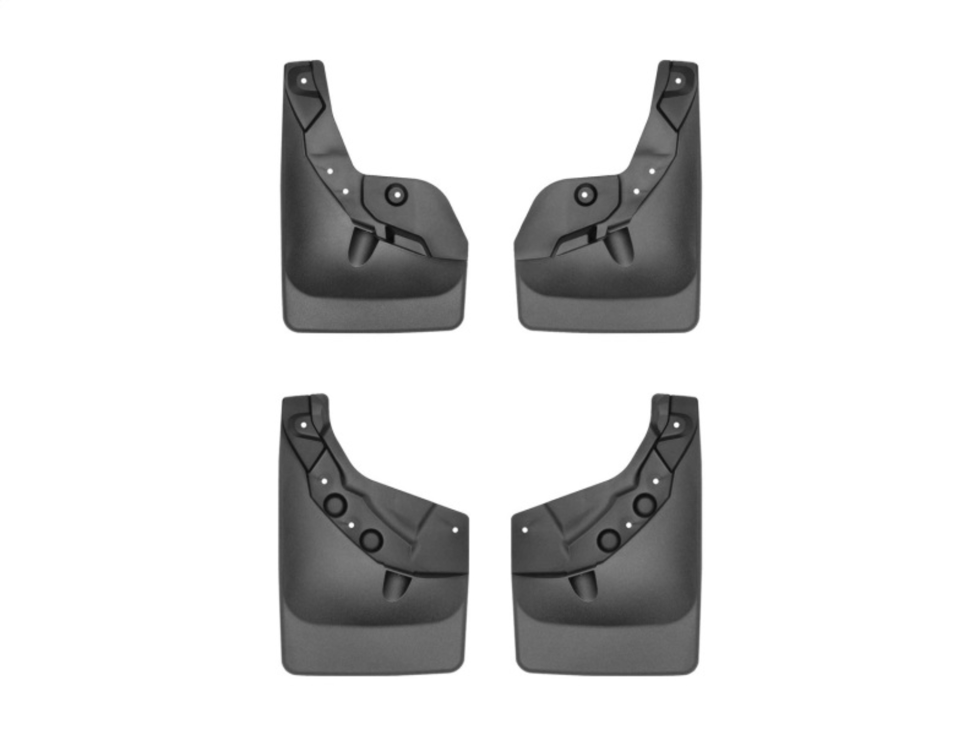 Picture of WeatherTech 24-25 Toyota Tacoma w/Fender Flares Front & Rear No Drill MudFlaps - Black
