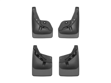 Picture of WeatherTech 24-25 Toyota Tacoma w/o Fender Flares Front & Rear No Drill MudFlaps - Black