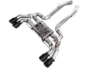 Picture of AWE Tuning 20-25 BMW X3 M/M Comp (F97) AWD SwitchPath Axle-Back Exhaust - Diamond Black Tips