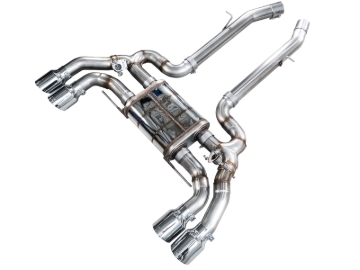 Picture of AWE Tuning 20-25 BMW X3 M/M Comp (F97) AWD SwitchPath Axle-Back Exhaust - Chrome Silver Tips