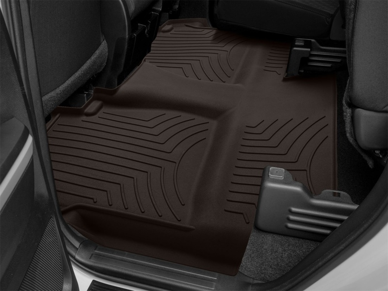 Picture of WeatherTech 14-21 Toyota Tundra DC w/Carpeted Floor Rear FloorLiner HP - Cocoa