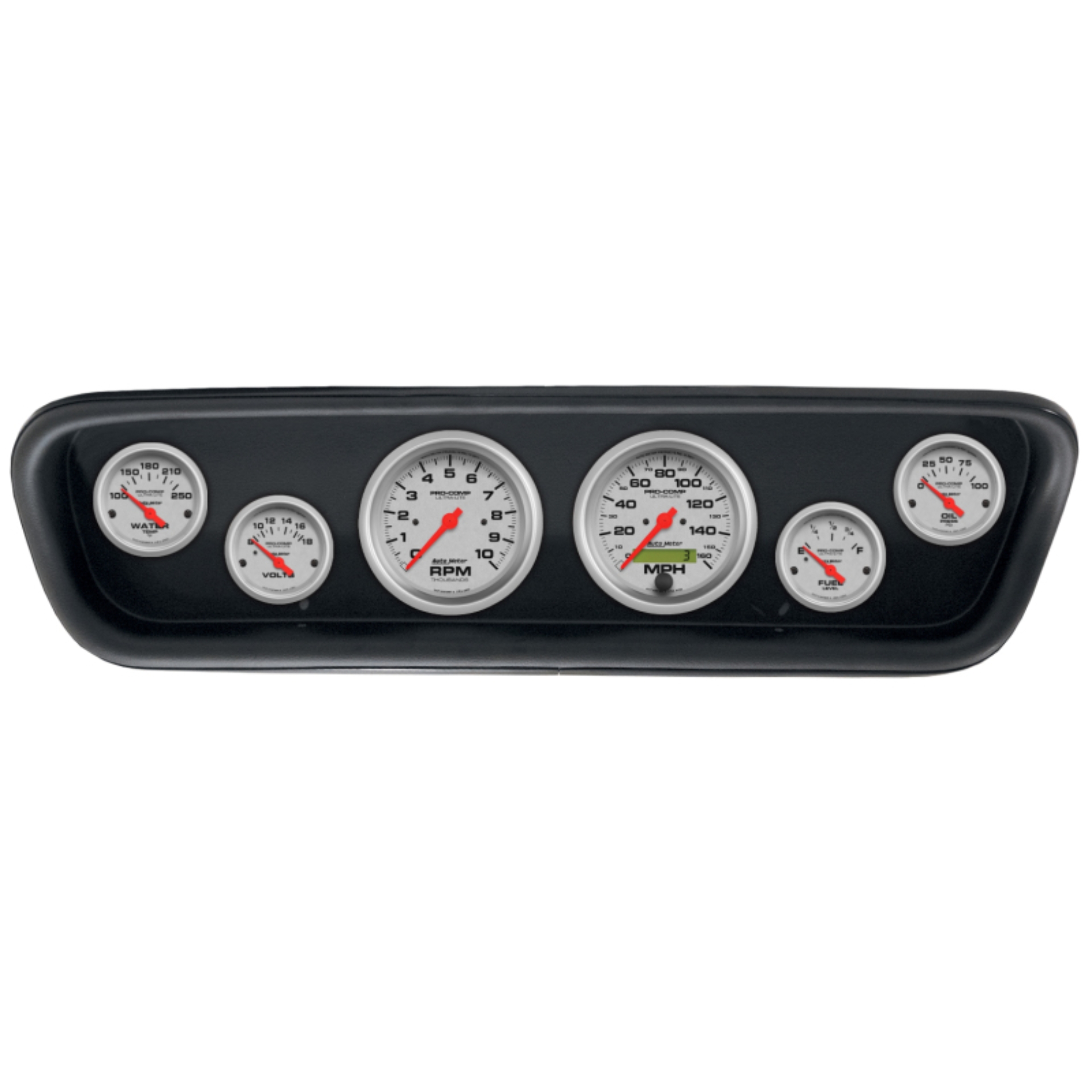 Picture of Autometer Direct Fit 5 Piece Dash Kit 64-65 Ford Mustang (3 3/8in & 2 1/16in x 4) - Ultra-Lite