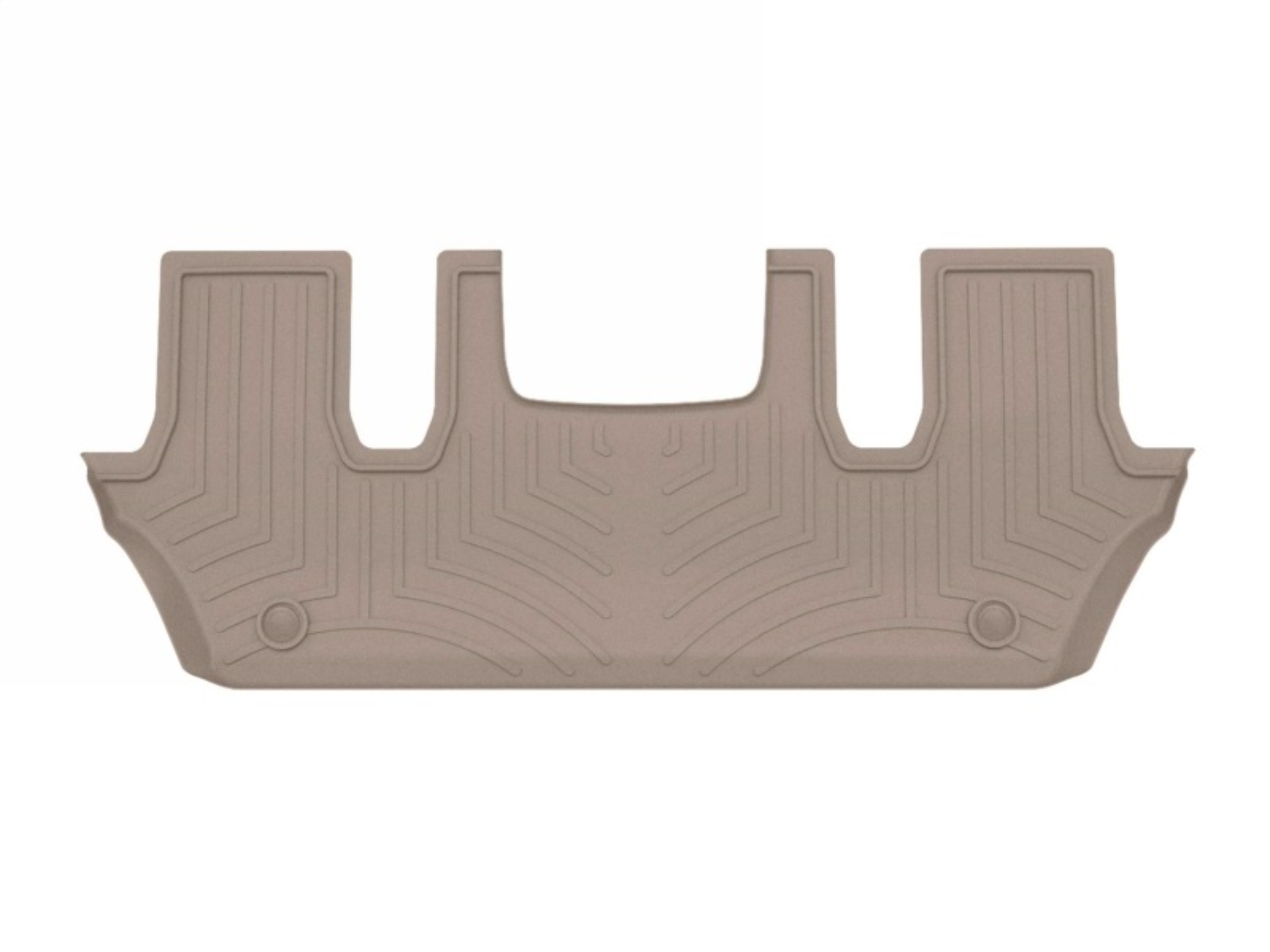 Picture of WeatherTech 2025 Infiniti QX80 (w/Bucket Seats & Full Console) Rear FloorLiner - Black