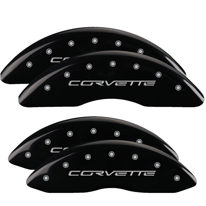 Picture of MGP Caliper Covers 4 Logo Front - 13083SCV6BK