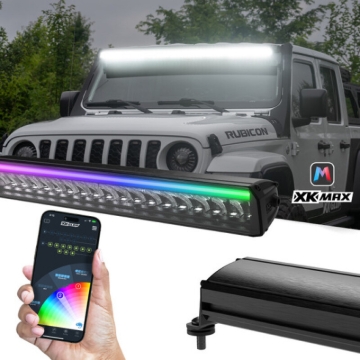Picture of XK Glow 50in Offroad Light Bar w/ RGBW Chasing DRL & App Control