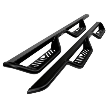 Picture of Westin 07-18 Jeep Wrangler JK Unlimited Outlaw Drop Nerf Step Bars - Textured Black
