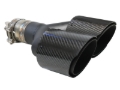 Picture of aFe Takeda 2.5in 304 Stainless Steel Clamp-on Exhaust Tip Passenger Side 2.5in Inlet 4inDual-Carbon
