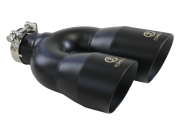 Picture of aFe Takeda 2.5in 304 Stainless Steel Clamp-on Exhaust Tip Driver Side 2.5in Inlet 4inDual-Black