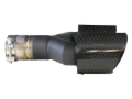 Picture of aFe Takeda 2.5in 304 Stainless Steel Clamp-on Exhaust Tip Passenger Side 2.5in Inlet 4inDual-Carbon