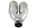 Picture of aFe Takeda 2.5in 304 Stainless Steel Clamp-on Exhaust Tip Drivers Side 2.5in Inlet 4inDual- Polished