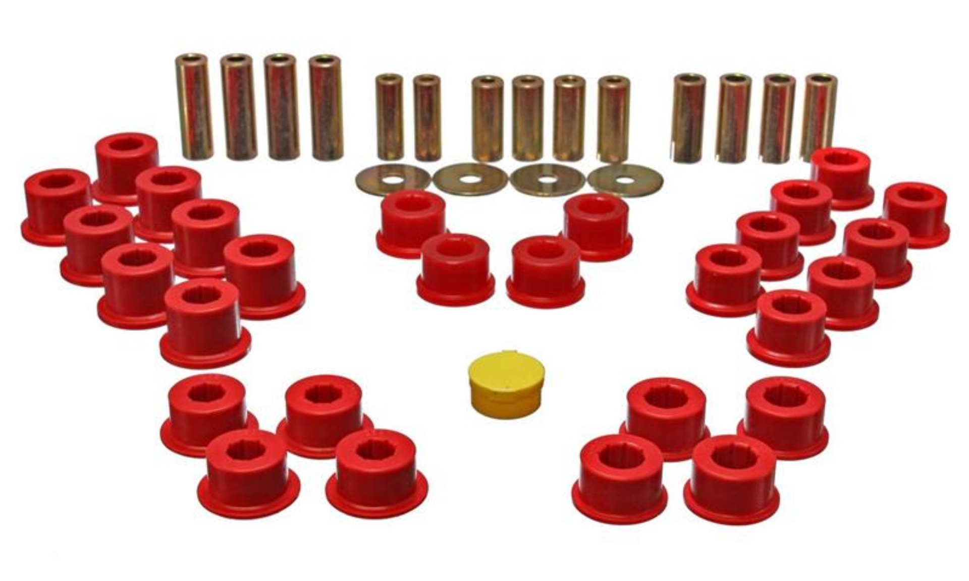 Picture of Energy Suspension 90-97 Mazda Miata Red Rear Control Arm Bushing Set