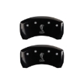 Picture of MGP Rear set 2 Caliper Covers Engraved Rear Snake Black finish silver ch