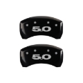 Picture of MGP Rear set 2 Caliper Covers Engraved Rear 50 Black finish silver ch