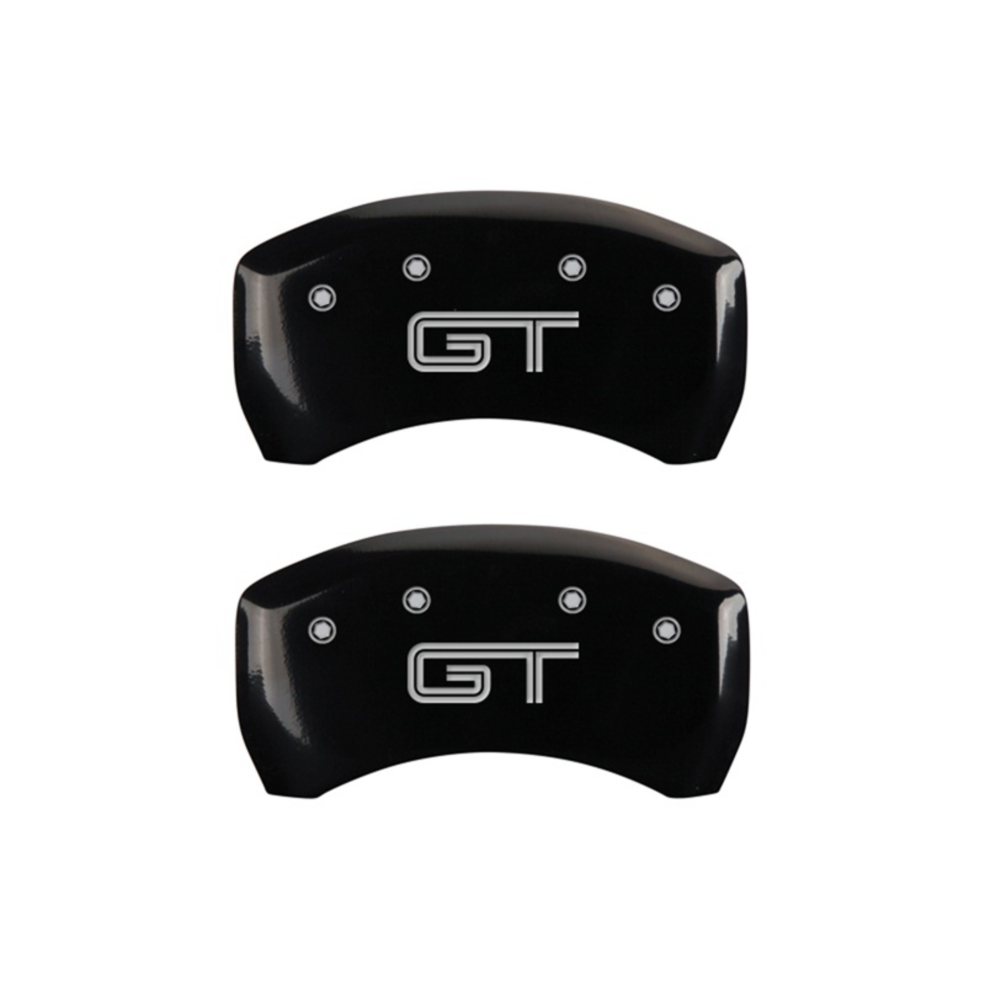 Picture of MGP Rear set 2 Caliper Covers Engraved Rear S197/GT Black finish silver ch