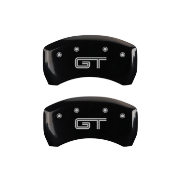 Picture of MGP Rear set 2 Caliper Covers Engraved Rear S197/GT Black finish silver ch