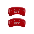 Picture of MGP Rear set 2 Caliper Covers Engraved Rear S197/GT Red finish silver ch