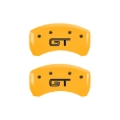 Picture of MGP Rear set 2 Caliper Covers Engraved Rear S197/GT Yellow finish black ch
