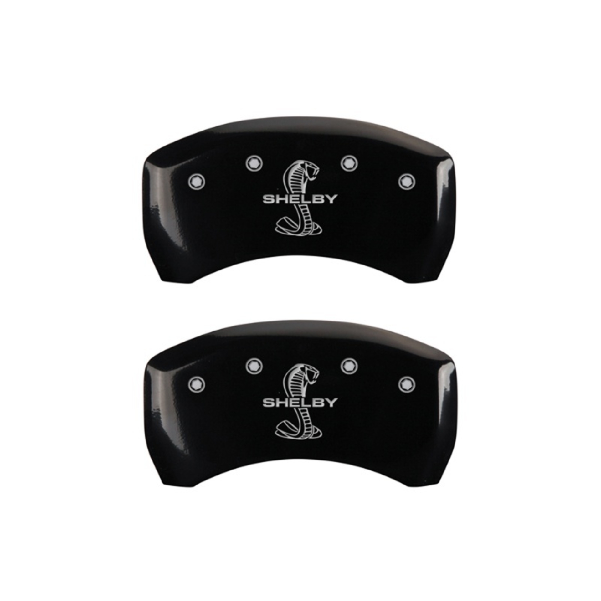 Picture of MGP Rear set 2 Caliper Covers Engraved Rear Tiffany Snake Black finish silver ch