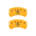 Picture of MGP Rear set 2 Caliper Covers Engraved Rear Tiffany Snake Yellow finish black ch