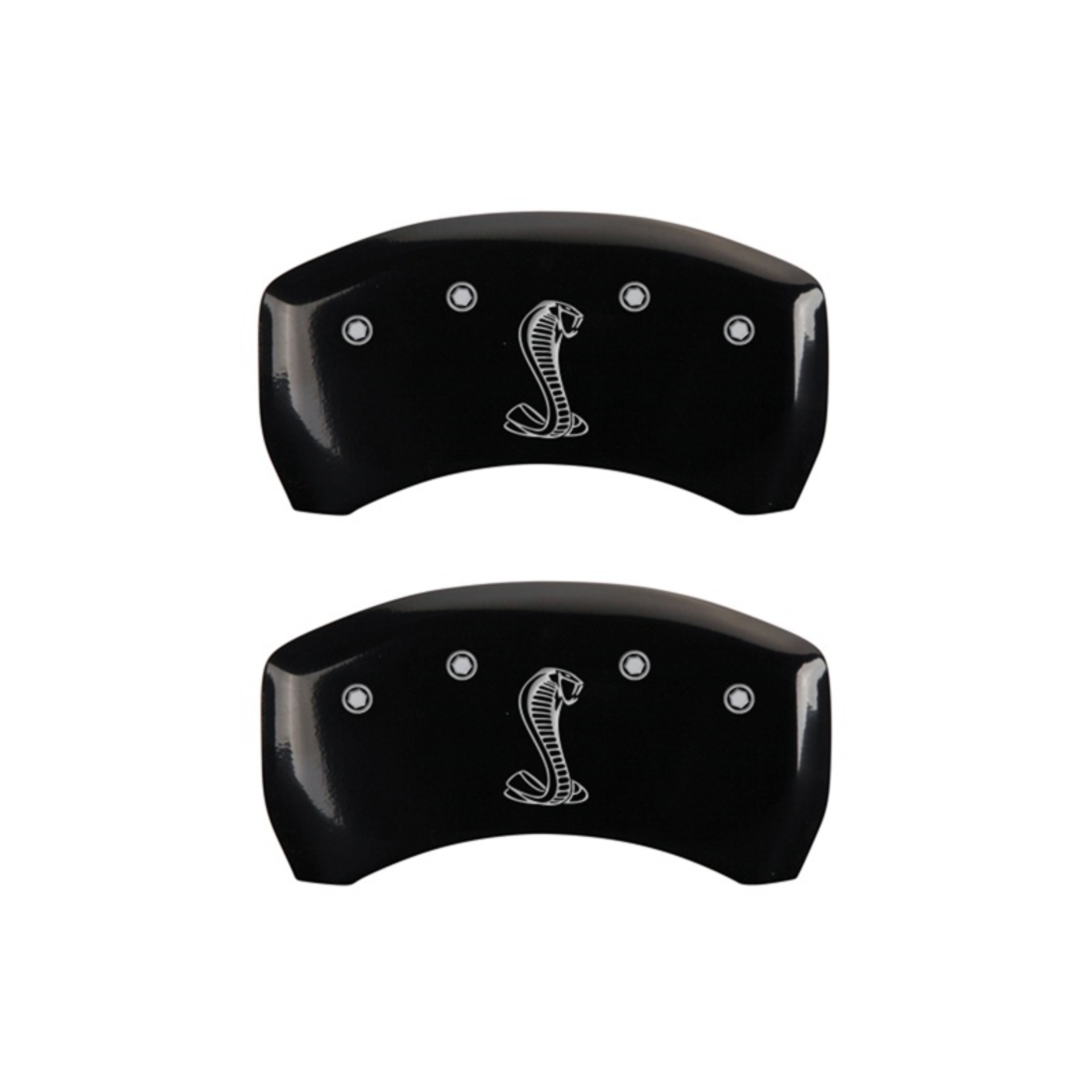 Picture of MGP Rear set 2 Caliper Covers Engraved Rear Tiffany Snake Black finish silver ch