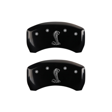 Picture of MGP Rear set 2 Caliper Covers Engraved Rear Tiffany Snake Black finish silver ch
