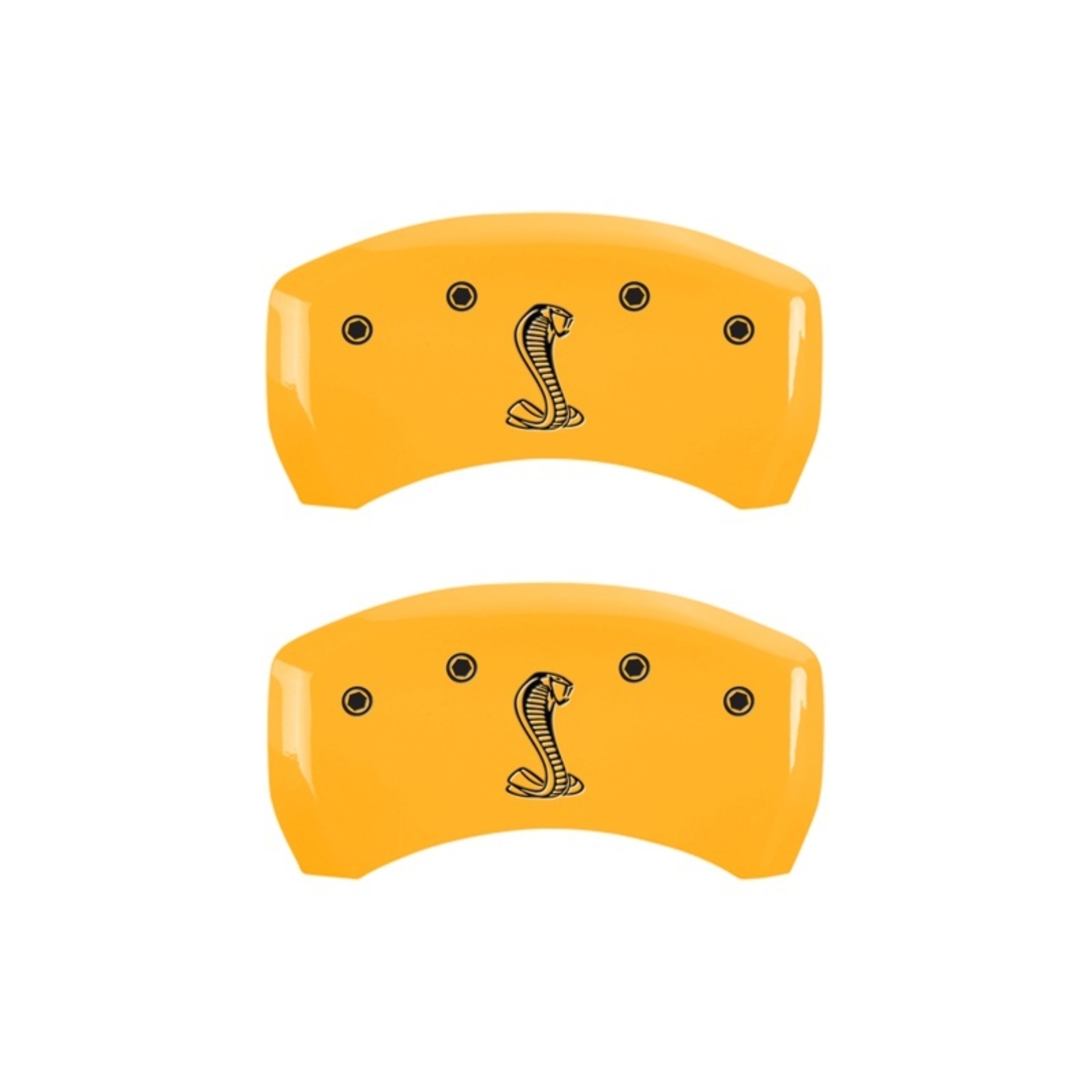 Picture of MGP Rear set 2 Caliper Covers Engraved Rear Tiffany Snake Yellow finish black ch