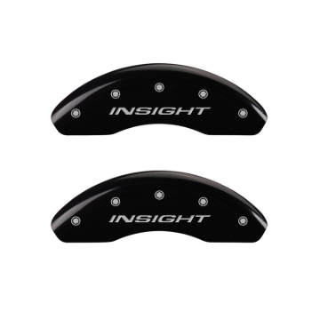 Picture of MGP Front set 2 Caliper Covers Engraved Front Insight Black finish silver ch