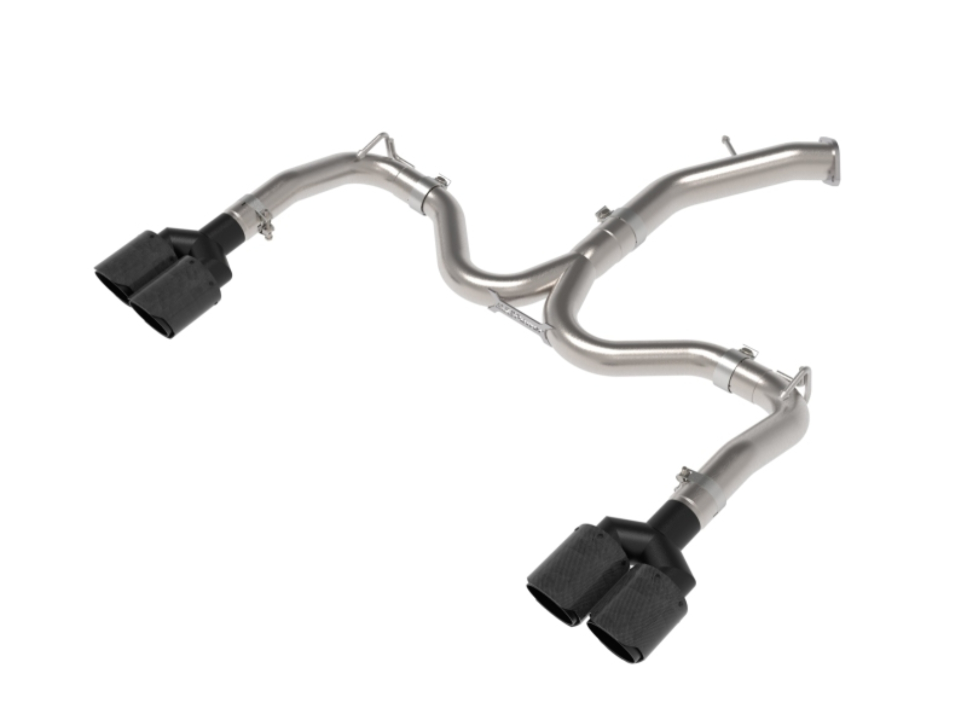 Picture of aFe 22-24 Kia Forte GT 1.6L 3in-2.5in 304 Stainless Steel Axle-Back Exhaust w/ Carbon Fiber Tips