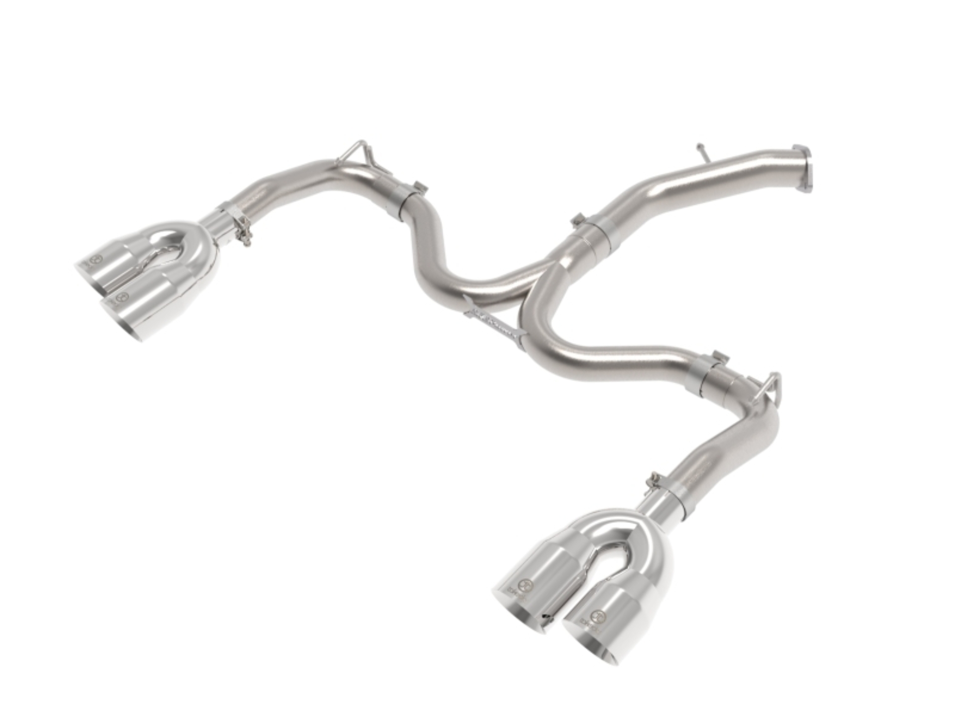 Picture of aFe 22-24 Kia Forte GT 1.6L 3in-2.5in 304 Stainless Steel Axle-Back Exhaust w/ Polished Tips
