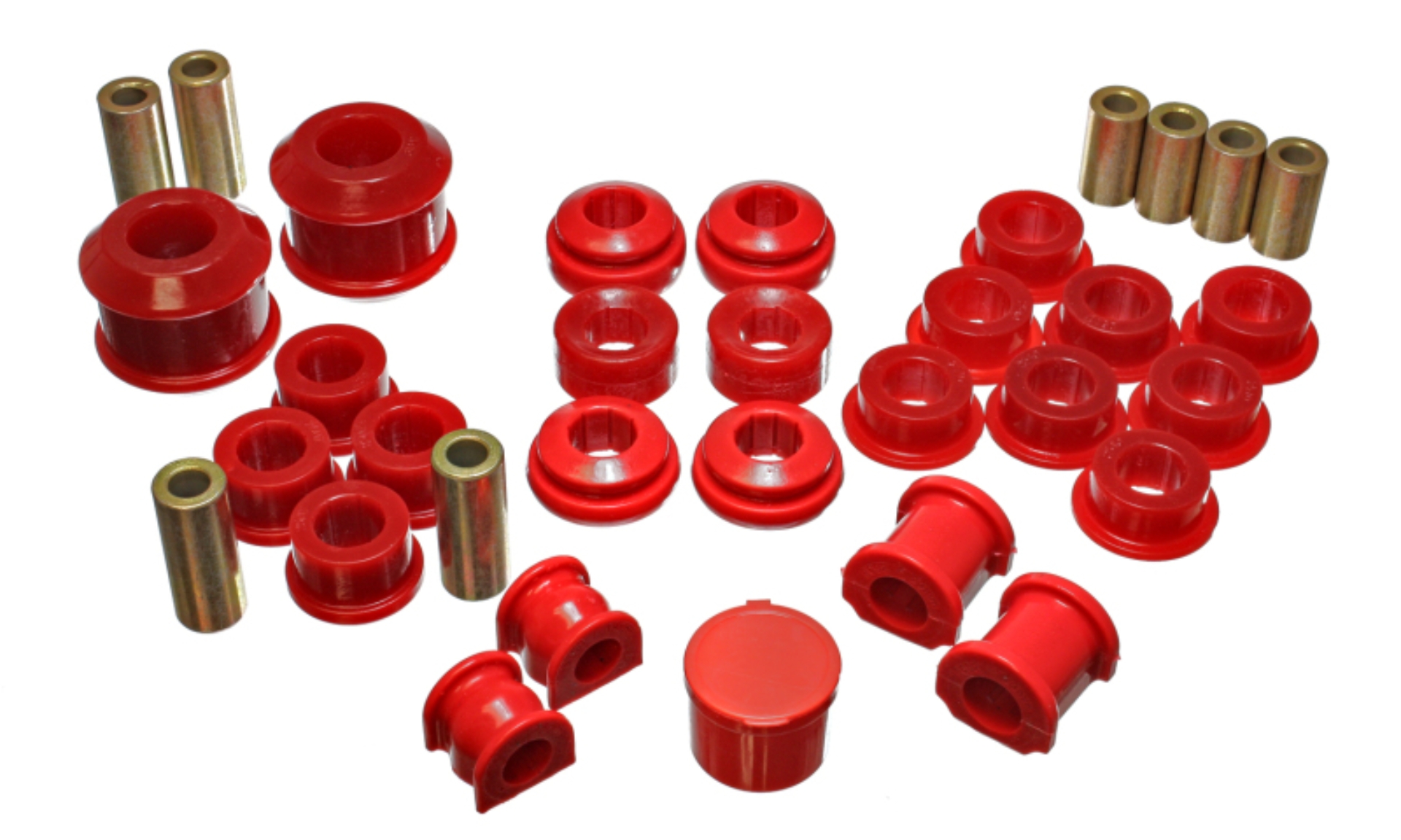 Picture of Energy Suspension 02-04 Acura RSX (includes Type S) Red Hyper-Flex Master Bushing Set
