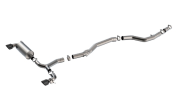 Picture of Borla 20-25 Toyota GR Supra ATAK Cat-Back Exhaust System w/ Black Chrome Tips