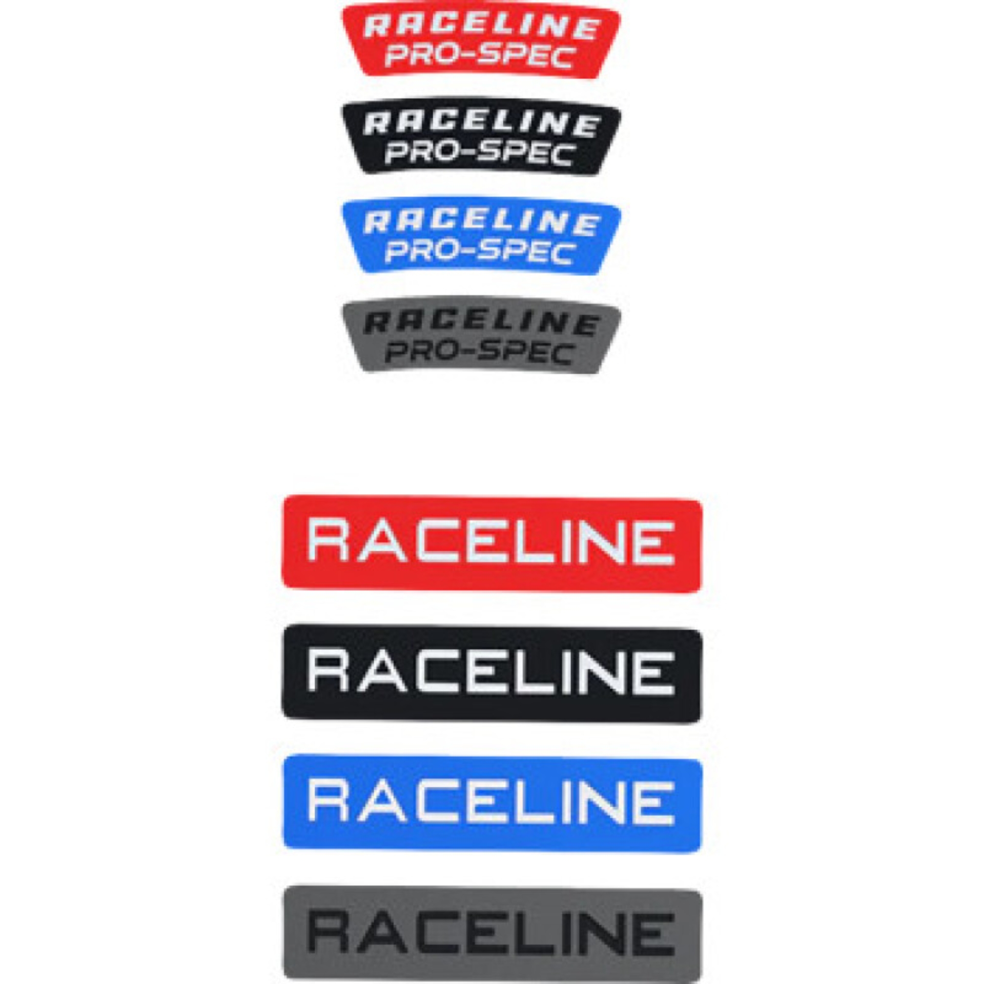 Picture of Raceline 13 Decal Pack Includes: 2 Lip Decals; 1 Cap Decal - Blue, Red, Black, Gunmetal